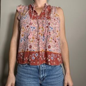 Gypsies and Moondust Boho Multicolor Tank Size Small